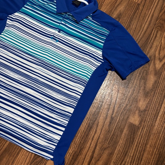 Oakley * Men’s Hydrolix Blue Striped Golf Polo Regular Fit * Size XL - Picture 4 of 11